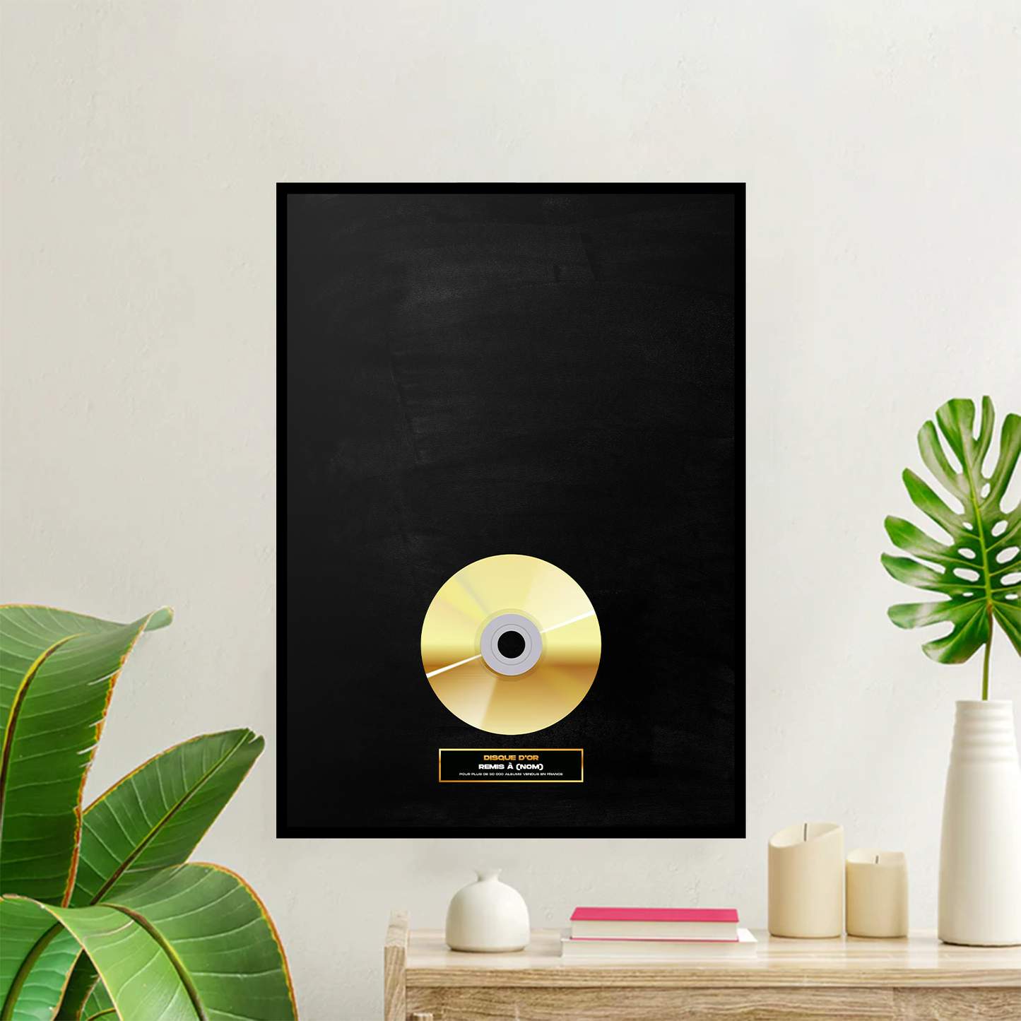 Disque d'or personnalisé