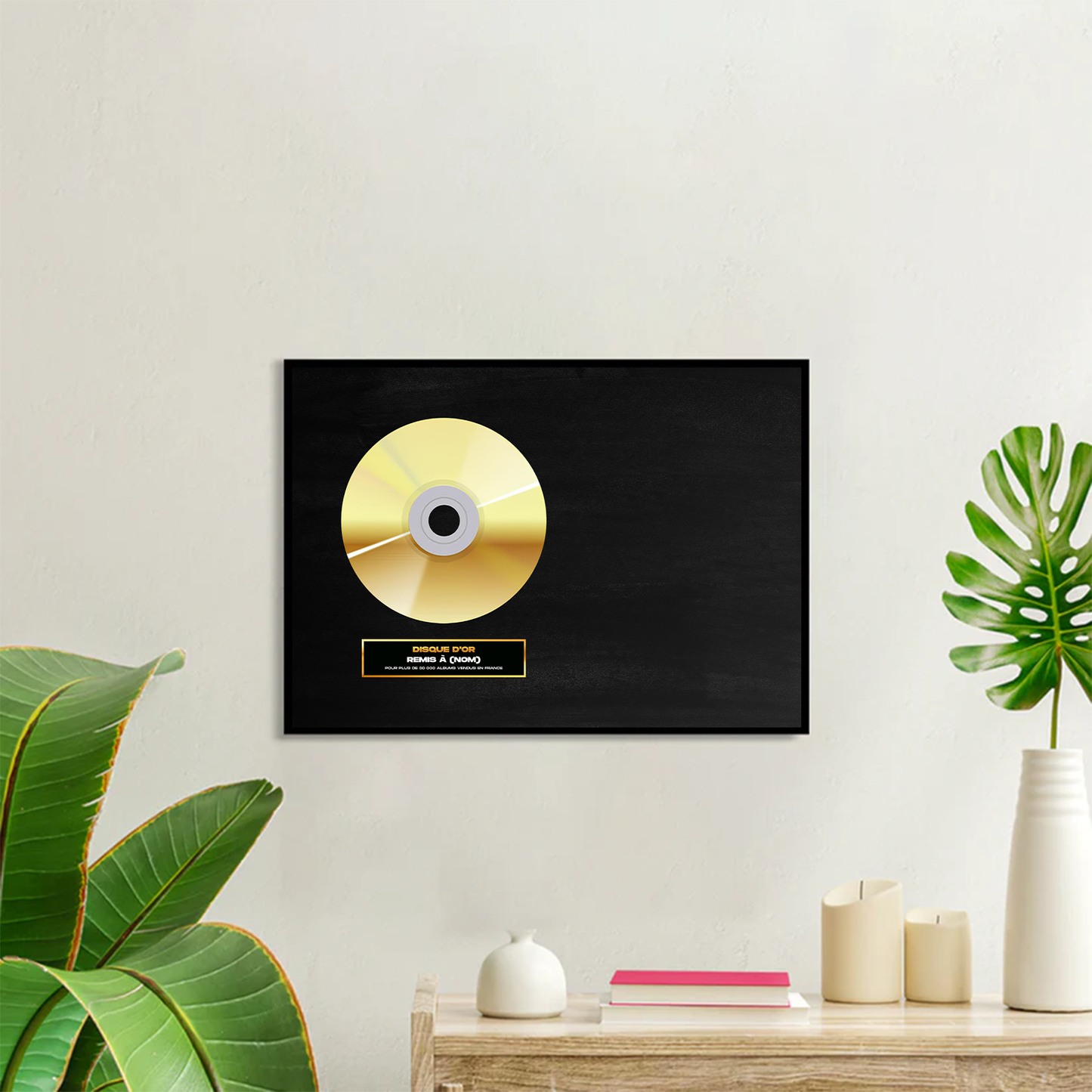 Disque d'or personnalisé