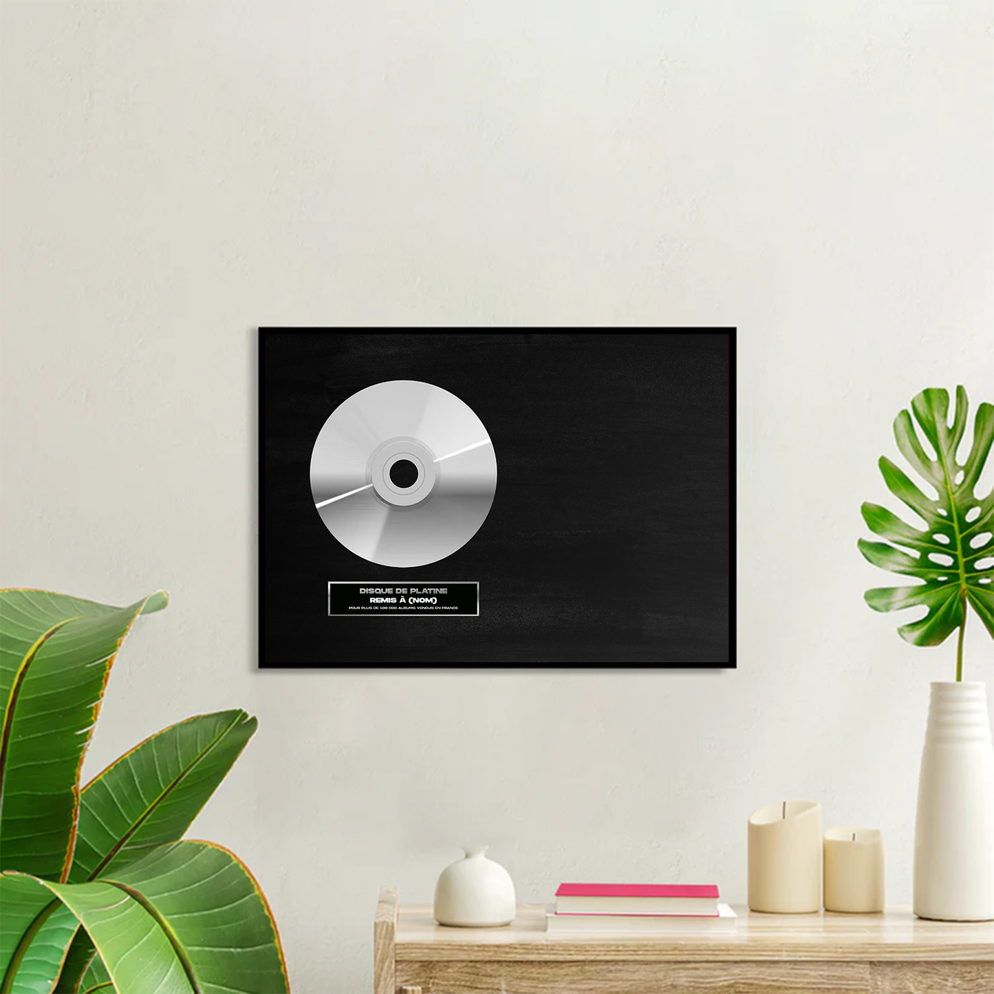Disque d'or personnalisé