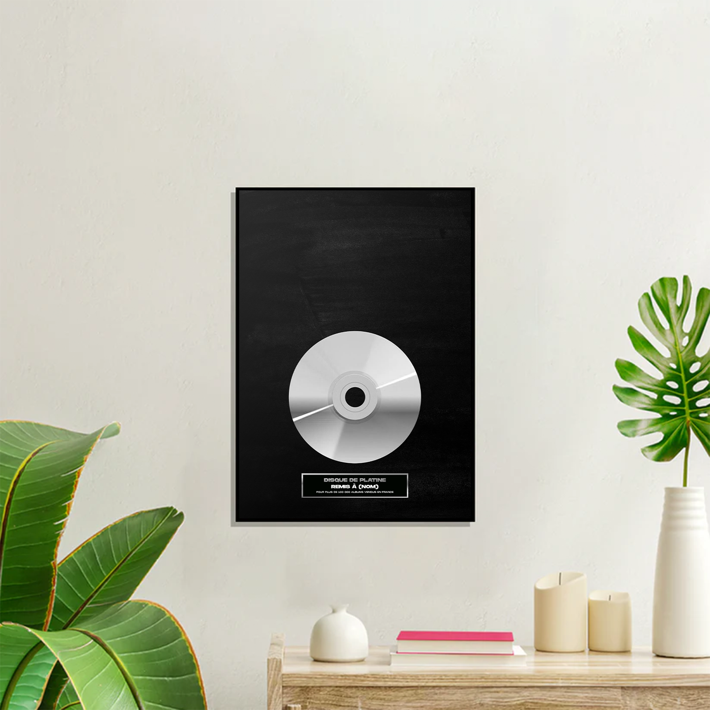 Disque d'or personnalisé