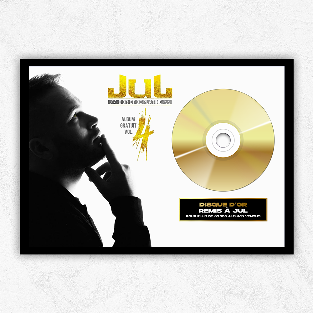 Disque d'or Jul - Album Gratuit Vol. 1 – T Certif