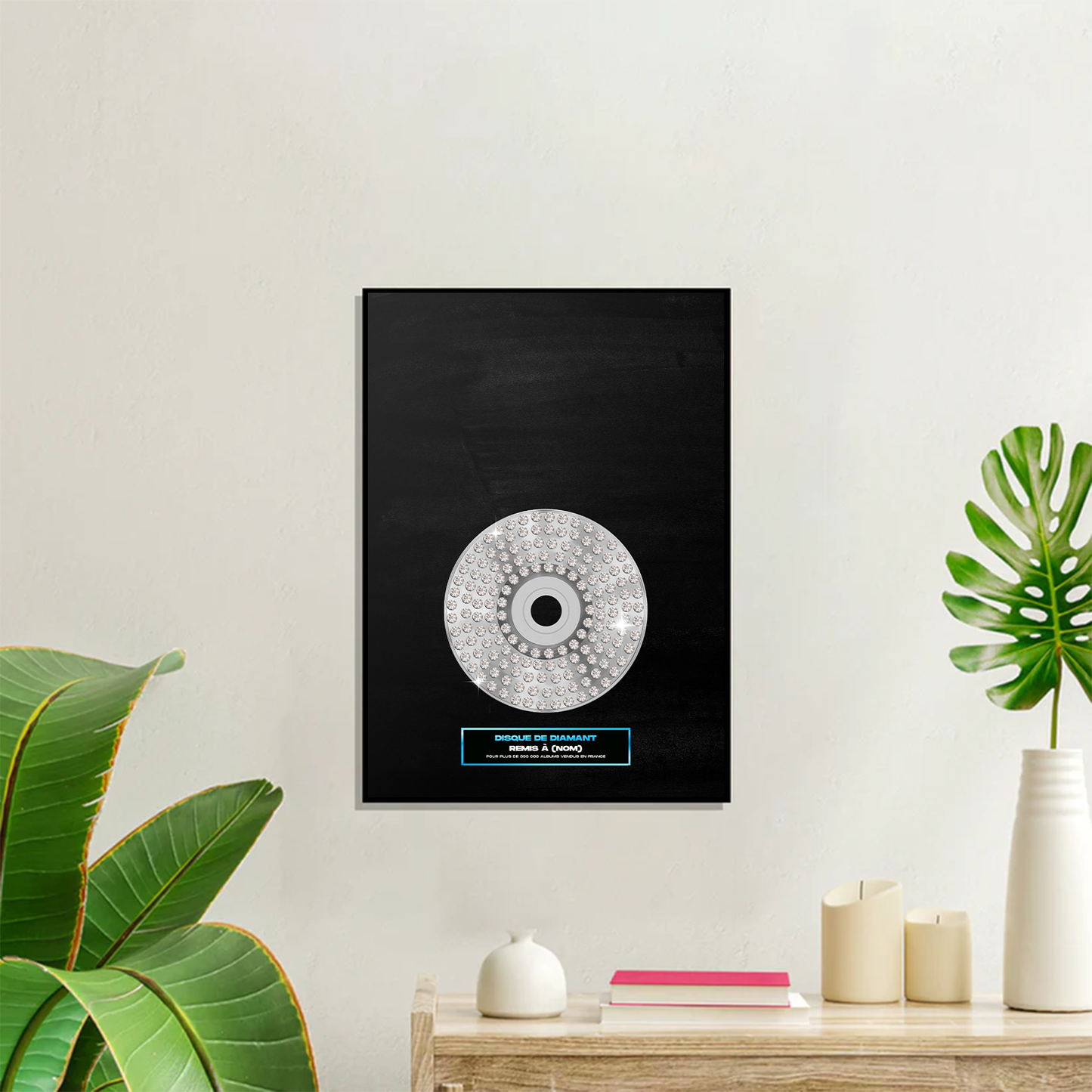 Disque d'or personnalisé