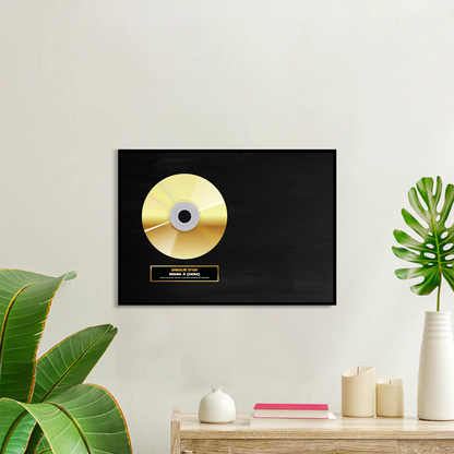 Disque d'or personnalisé