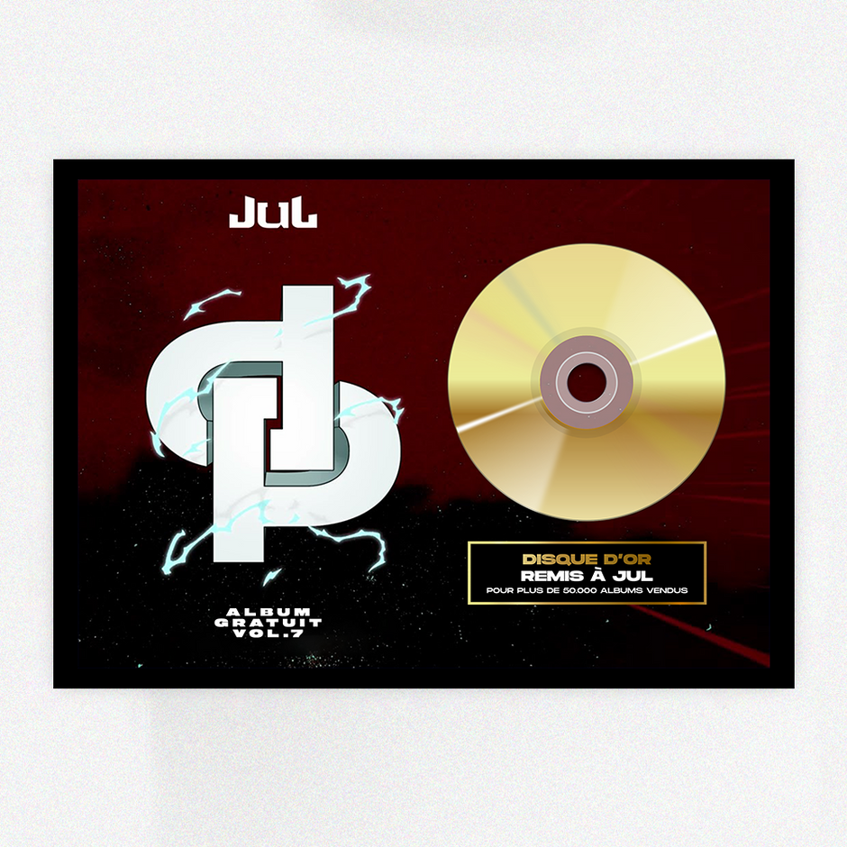 Jul Disque Tous les disques d'or de Jul (My World, Coeur Blanc...) – T Certif