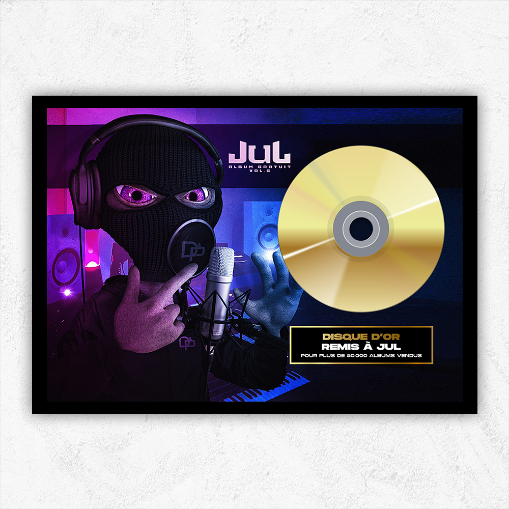 Jul Disque Tous les disques d'or de Jul (My World, Coeur Blanc...) – T Certif
